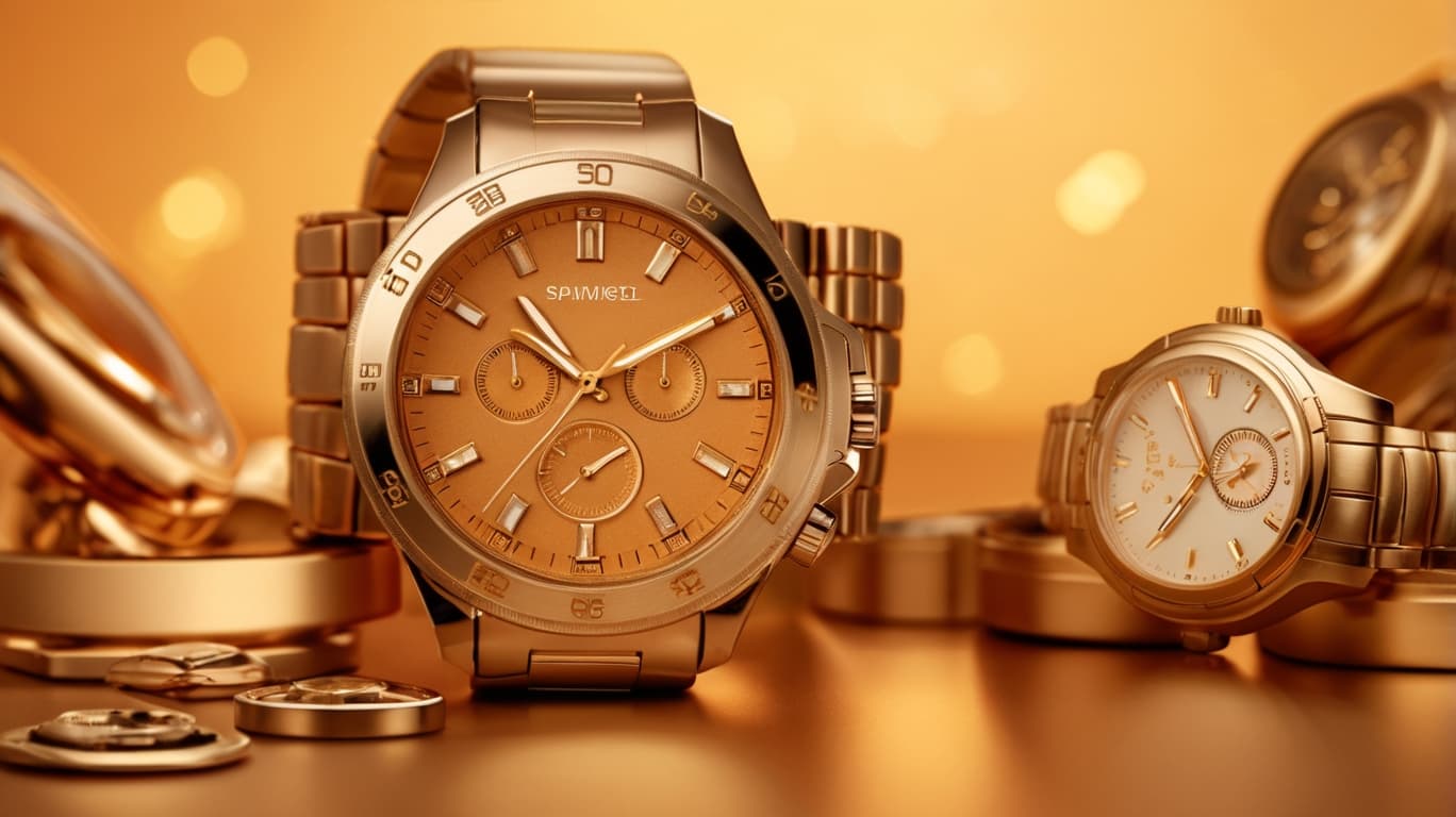 Luxury watches background