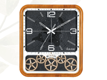 Sunray Mechanica Wall Clock M.No. 9300 — 16 x 14 Inch Plastic Gear Design