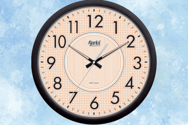 Ajanta Night Glow Clock – 5087 – Black with Silent Sweep