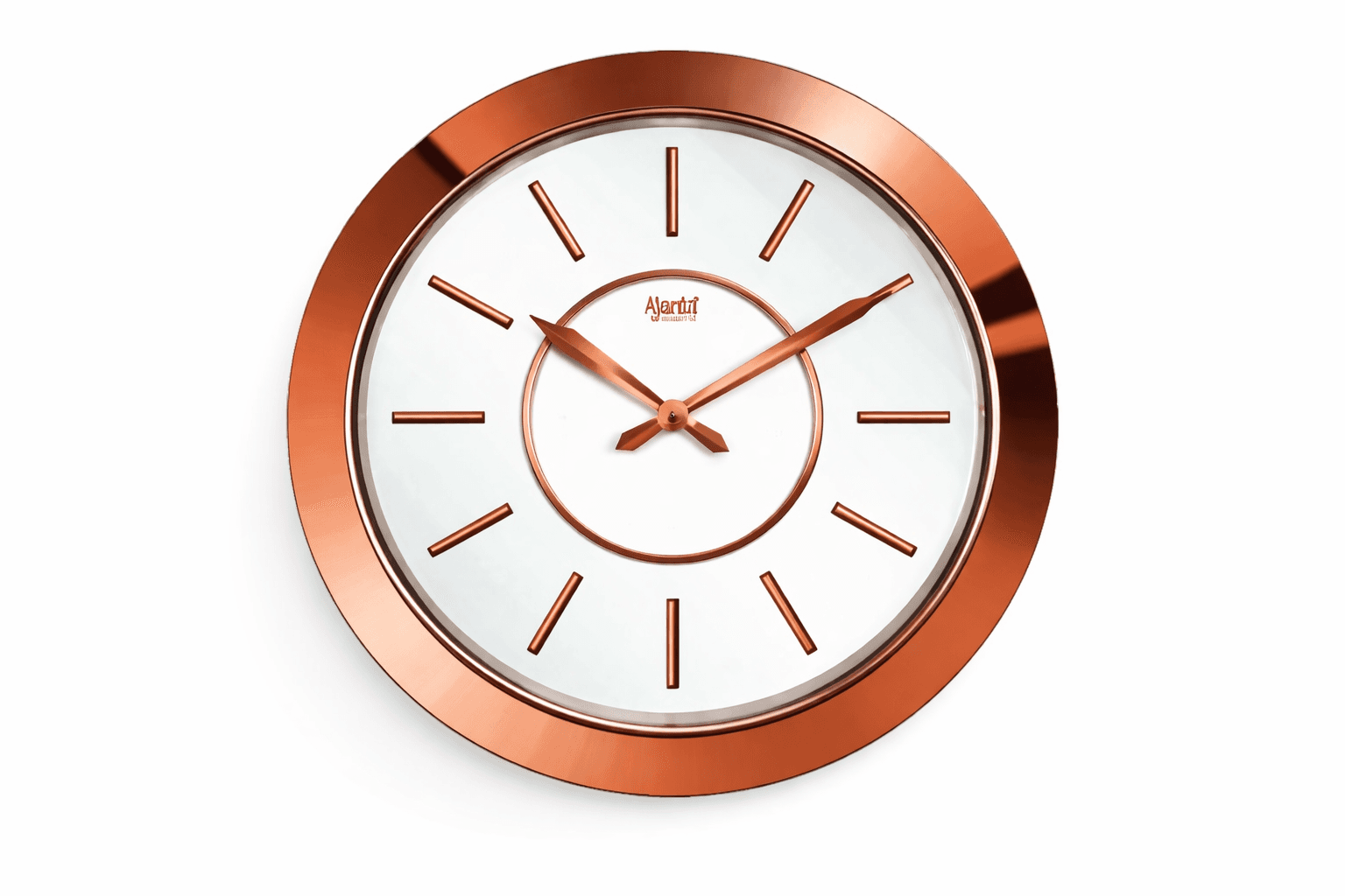 Ajanta 527 19-Inch Copper Wall Clock – Transparent Body & Silent Sweep Movement