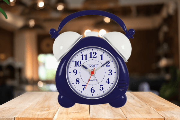 ORPAT Time Piece Buzzer Alarm Clock – Blue (TBB-777)