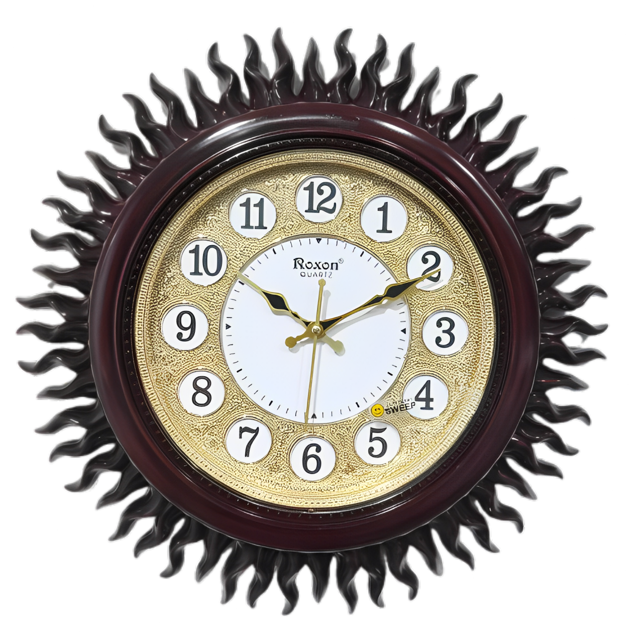 Roxon Premium Quartz Wall Clock – Sun Design