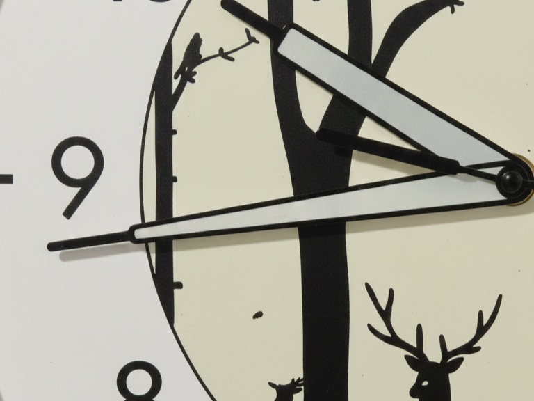 Ajanta Designer Night Glow Sweep Wall Clock Forest Theme – Model 1417 2