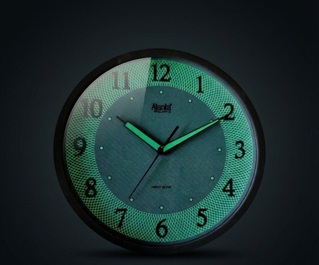 Ajanta Quartz Radium Night Glow Sweep Wall Clock – Model 1037 4