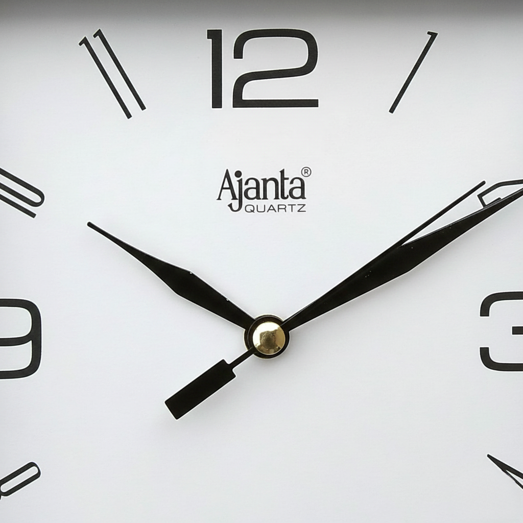 Ajanta 1847 blue Square Analog Wall Clock Minimal Design 2