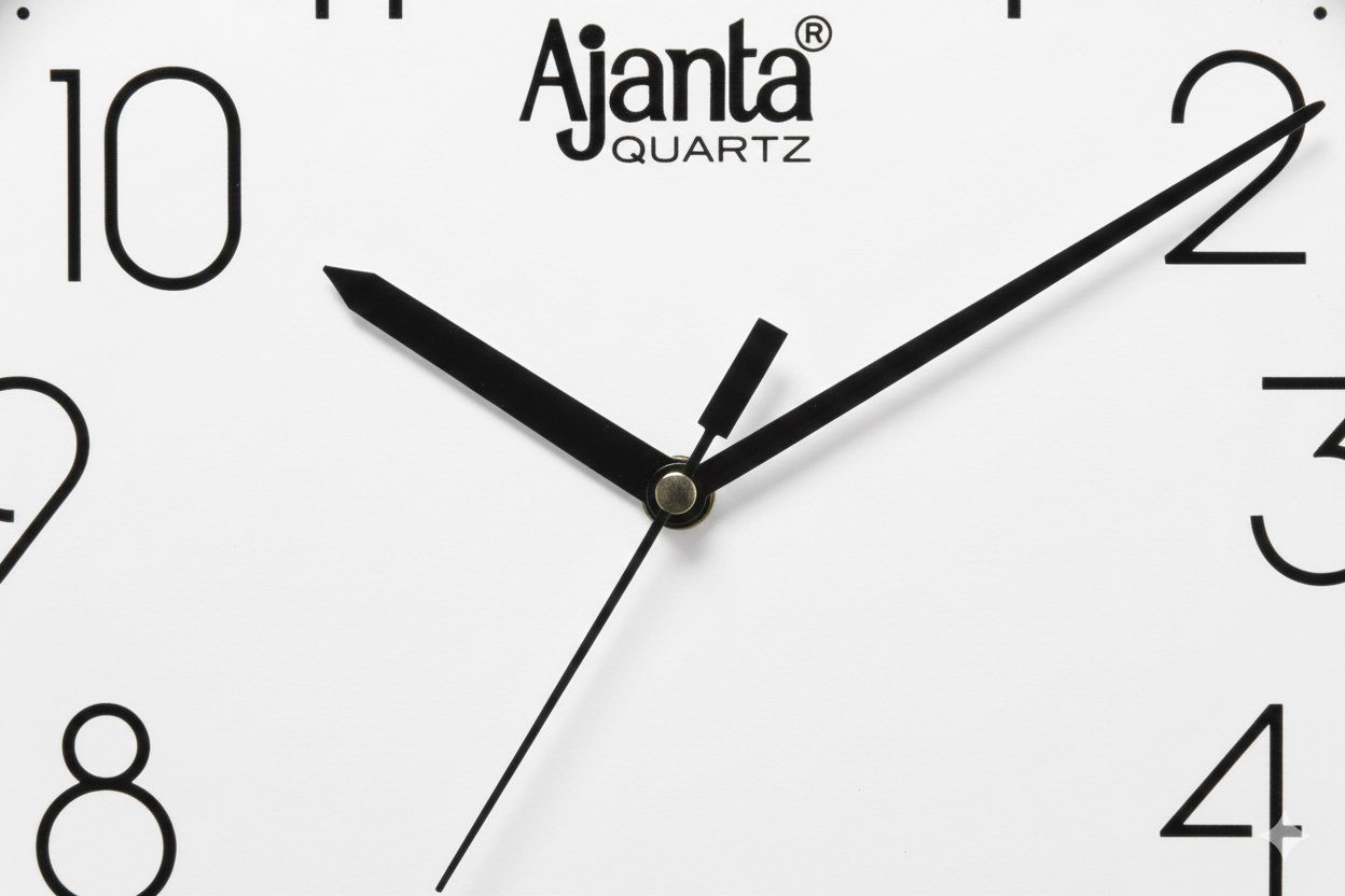 Ajanta 957 Round Analog Wall Clock Silver Color 10 Inch (260 x 33 mm) 2