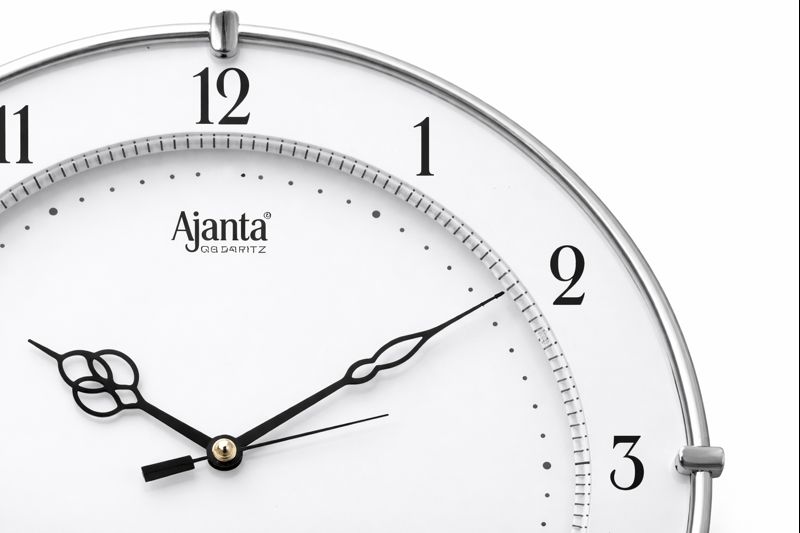Ajanta  897 Round 11 Inch Analog Wall Clock White Color 2