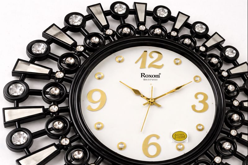 Roxon Black Decorative Wall Clock 20 Inch Premium wall clock 2