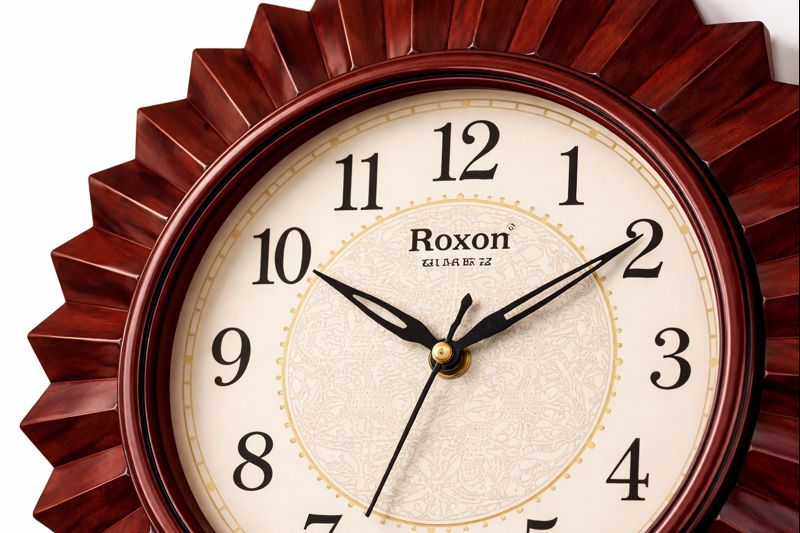 Roxon 13 Inch Brown Premium Decorative Wall Clock – Model 106 2
