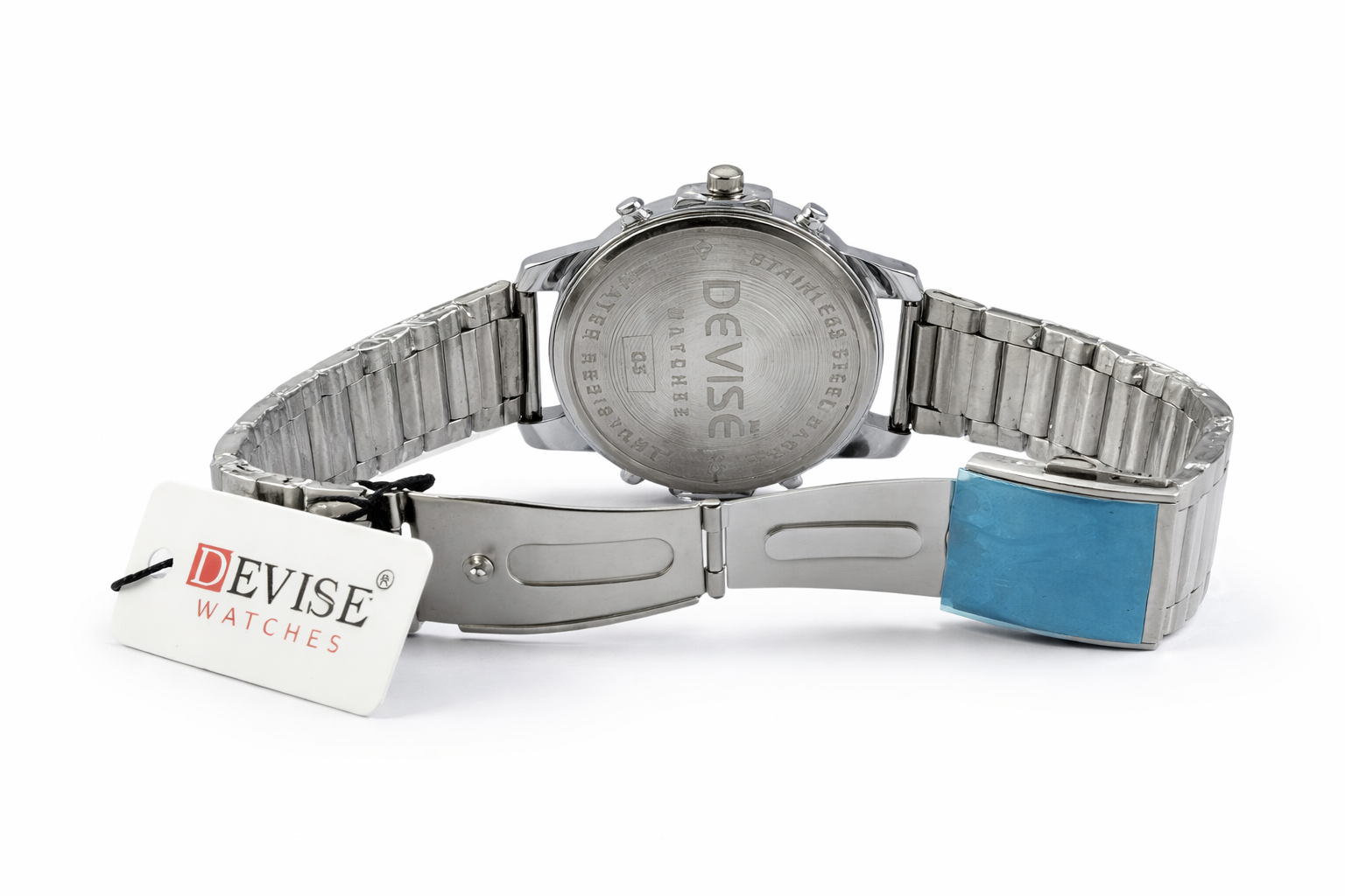 Devise 45mm Blue Dial Stainless Steel Analog Men’s Wrist Watch 3