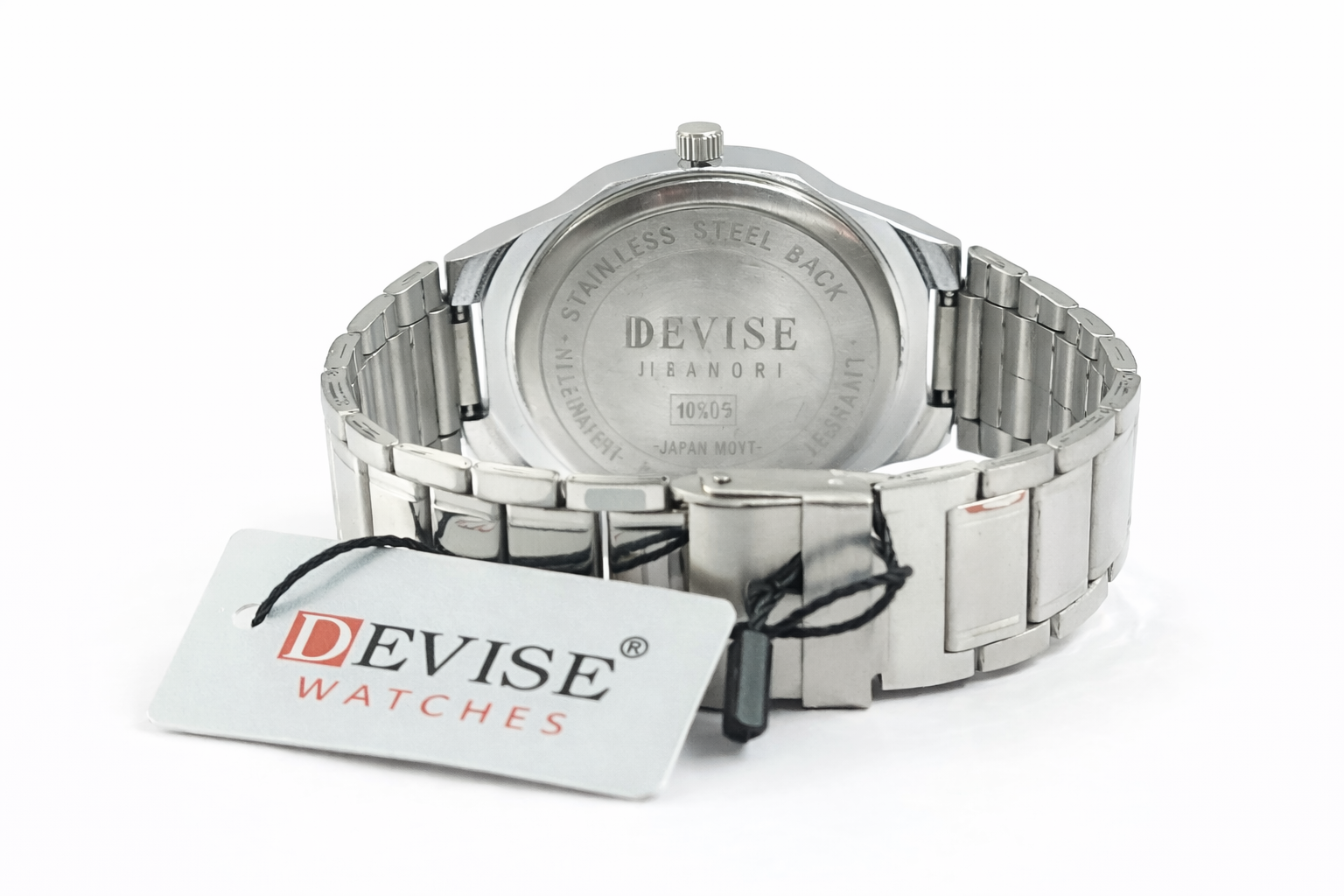 Devise 45mm Silver Minimal Analog Stainless Steel Wrist Watch 3