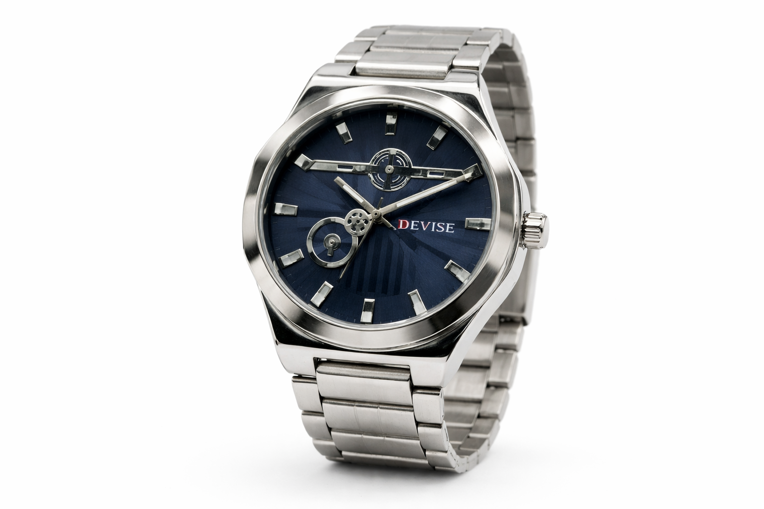 Devise 45mm Blue Dial Stainless Steel Analog Wrist Watch 2