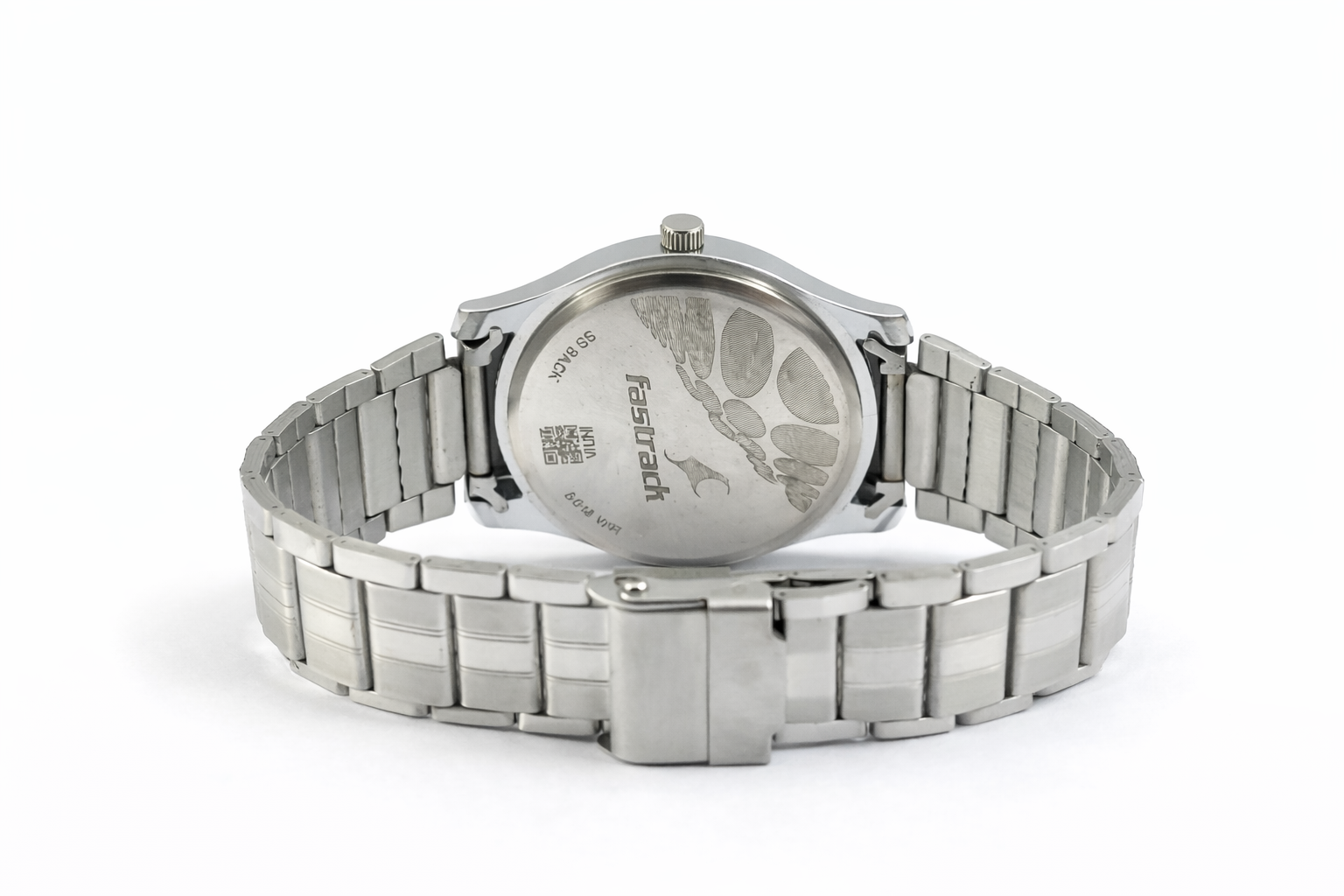 45mm Beige Dial Stainless Steel Analog Wrist Watch – Day Display 3