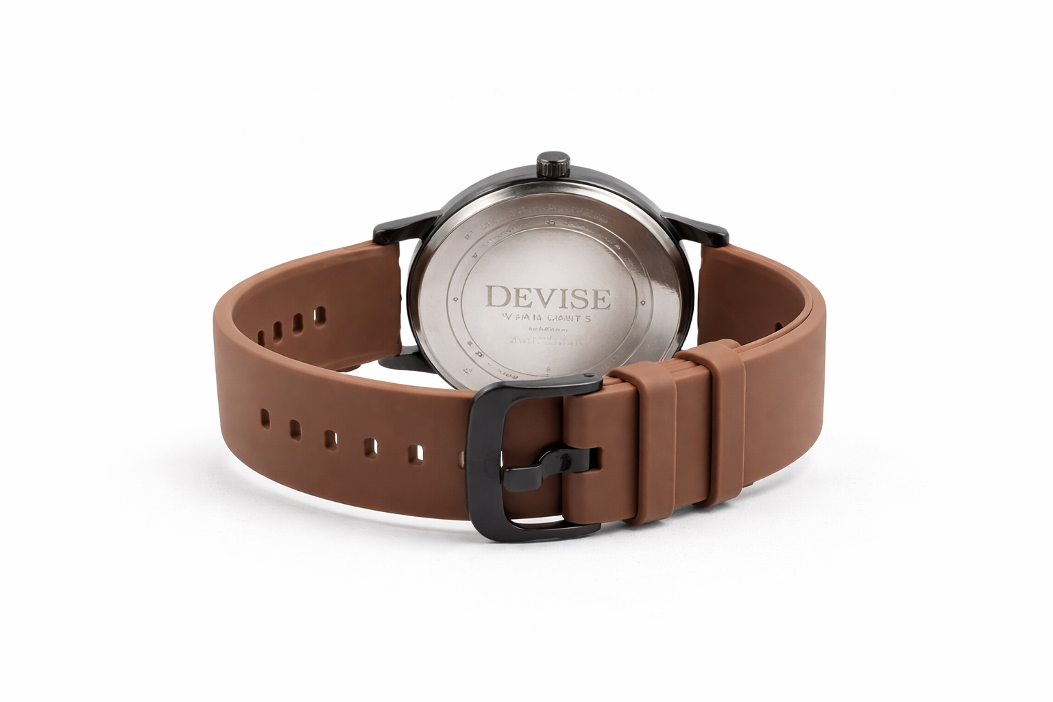 Devise Brown Multi-Dial Silicone Strap Wrist Watch – 42mm 3