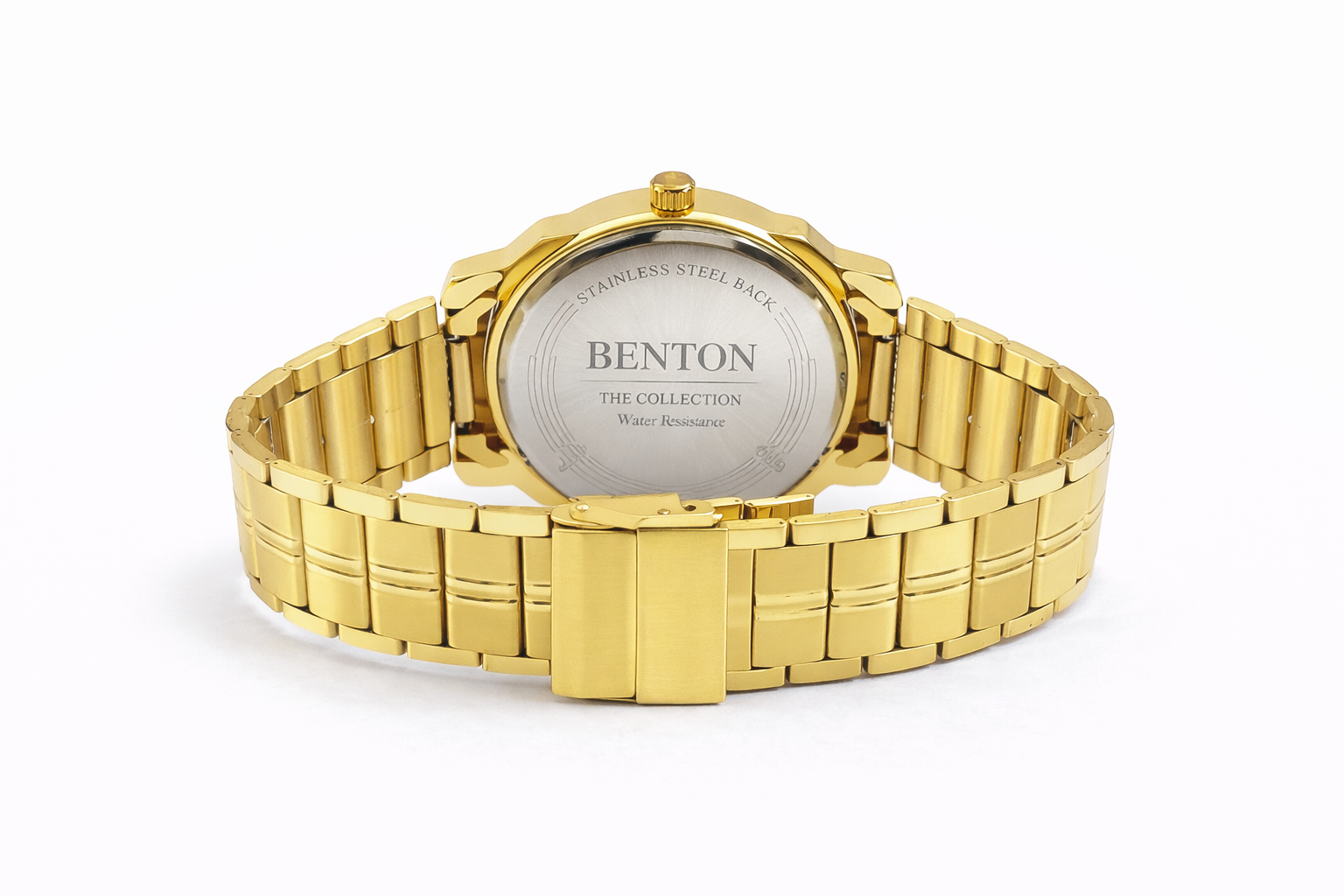 Fenton Gold Multi-Dial Metal Wrist Watch – 45mm 3