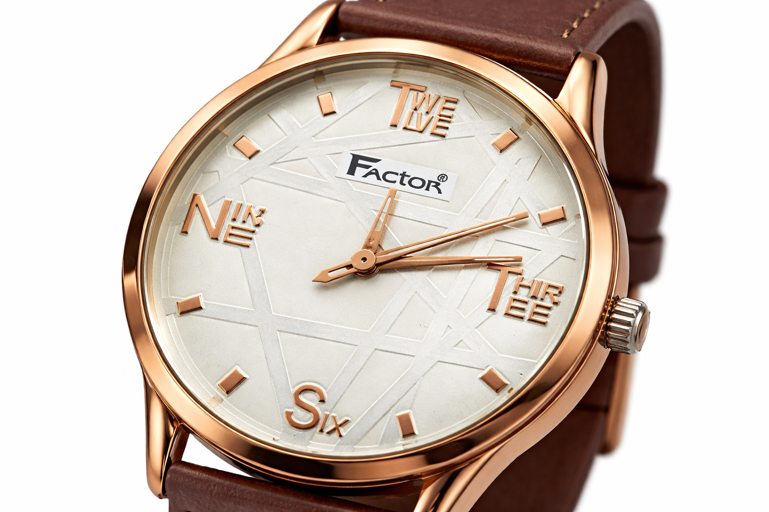 Classic Leather Strap Fashion Wrist Watch 2