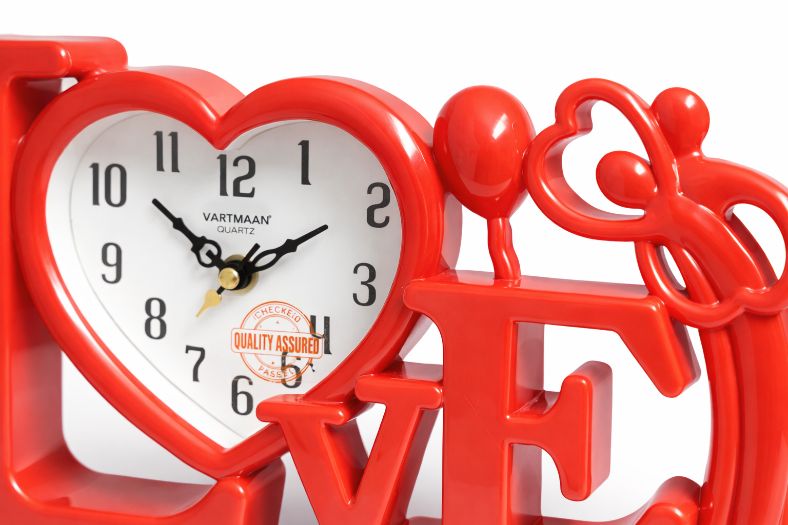 Heart LOVE Shape Decorative Table Clock – Romantic Gift Home Decor Clock 2