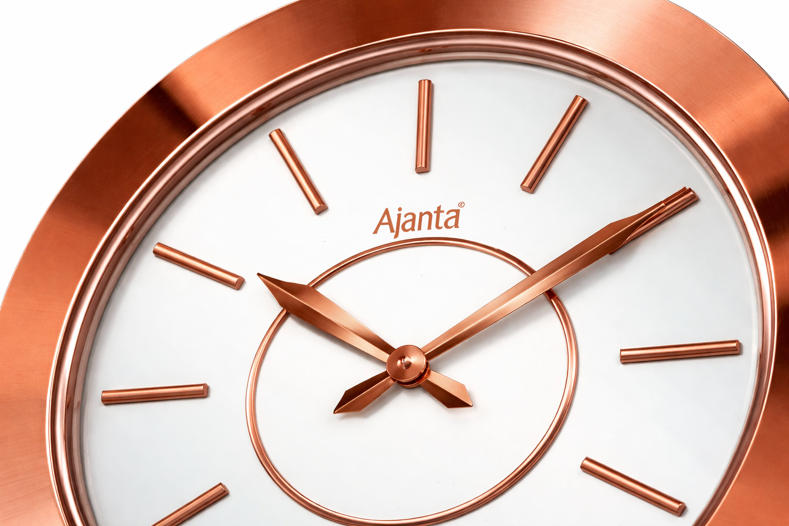 Ajanta 527 19-Inch Copper Wall Clock – Transparent Body & Silent Sweep Movement 2