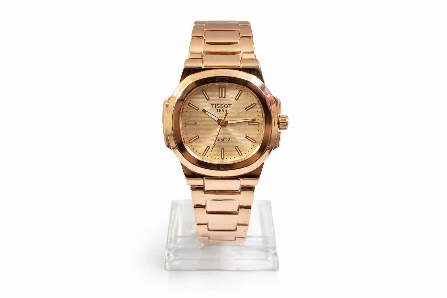 Premium Rose Gold Couple Watch Set – Matching Analog Wrist Watches for Men & Women 3