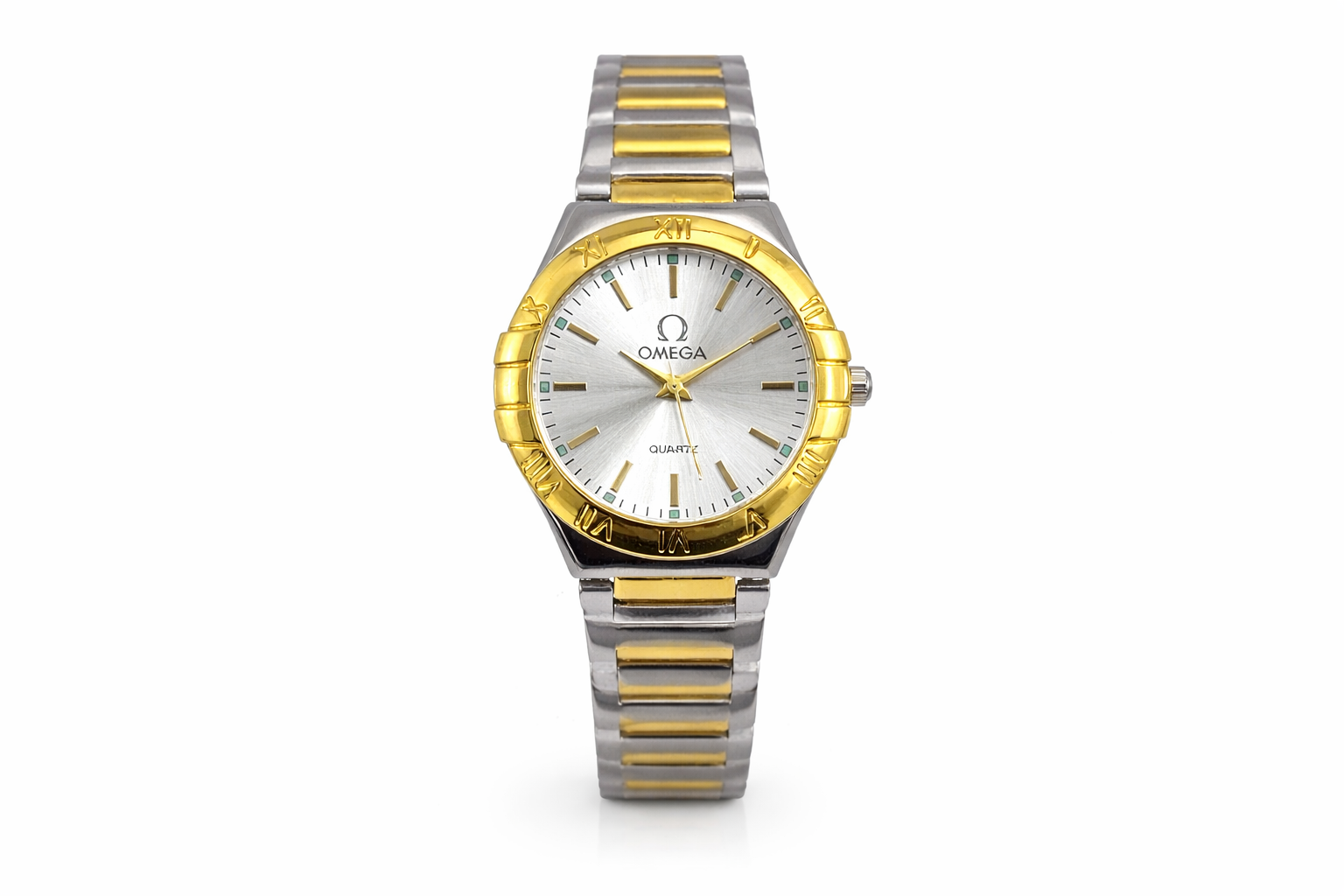 Two-Tone Gold & Silver Couple Watch Set – Premium Matching Couples Watches 4