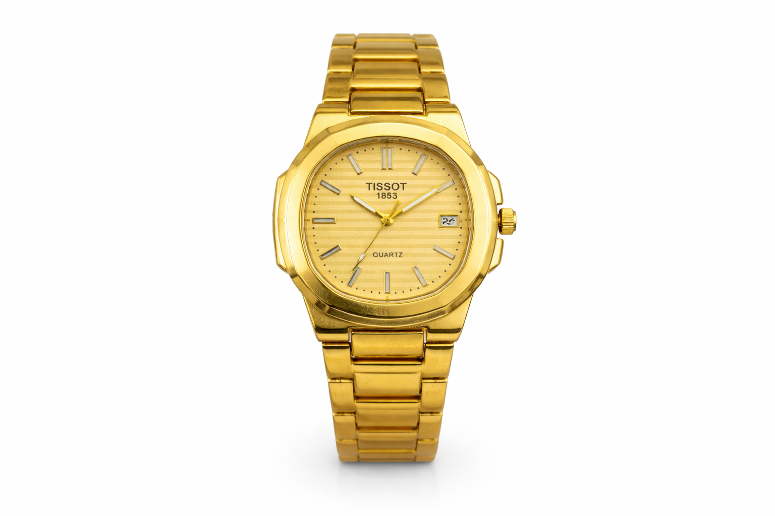 Full Gold Couple Watch Set – Premium Matching Analog Wrist Watches 3