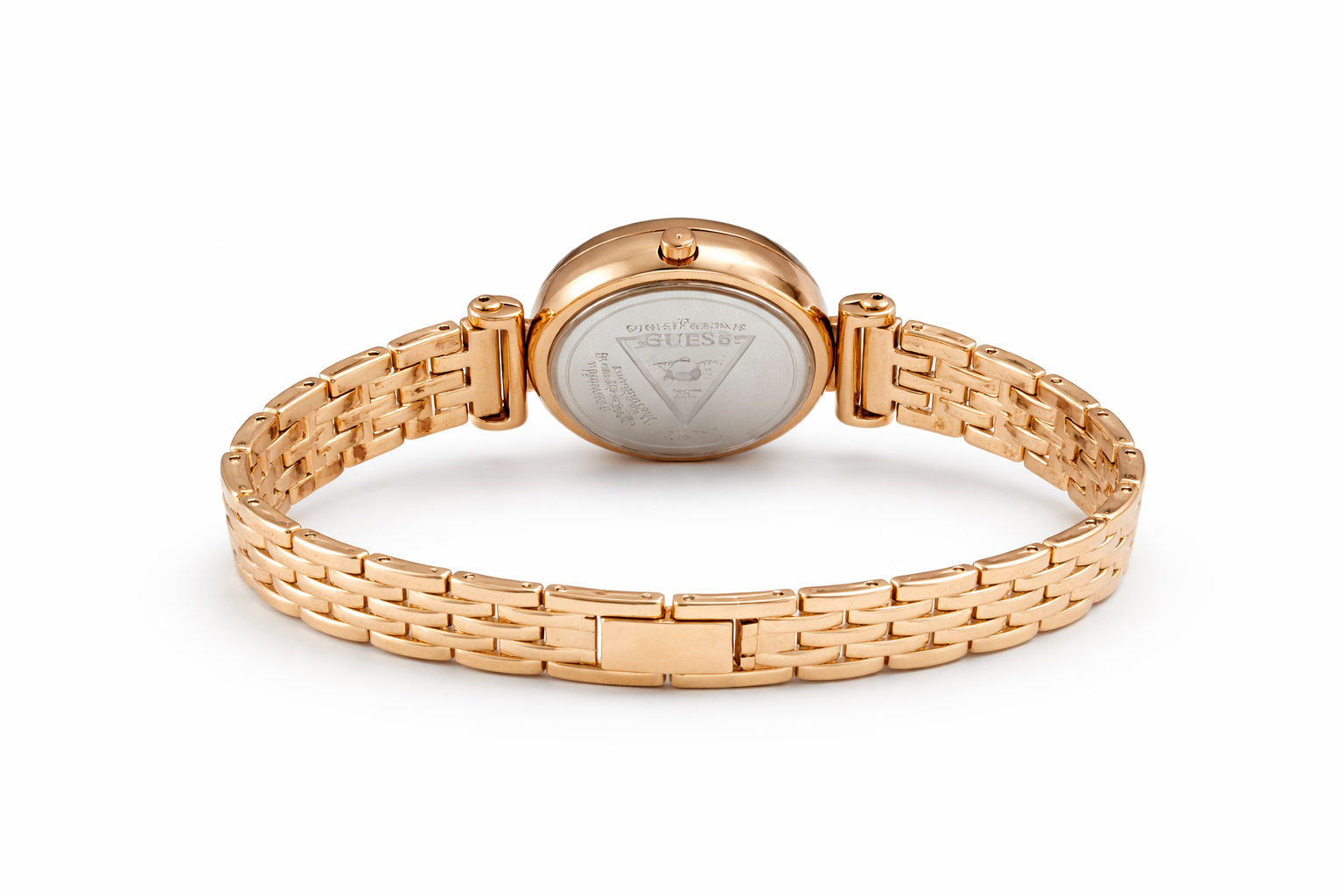Rose Gold Luxury Bracelet Ladies Watch – Crystal Studded Dial 3