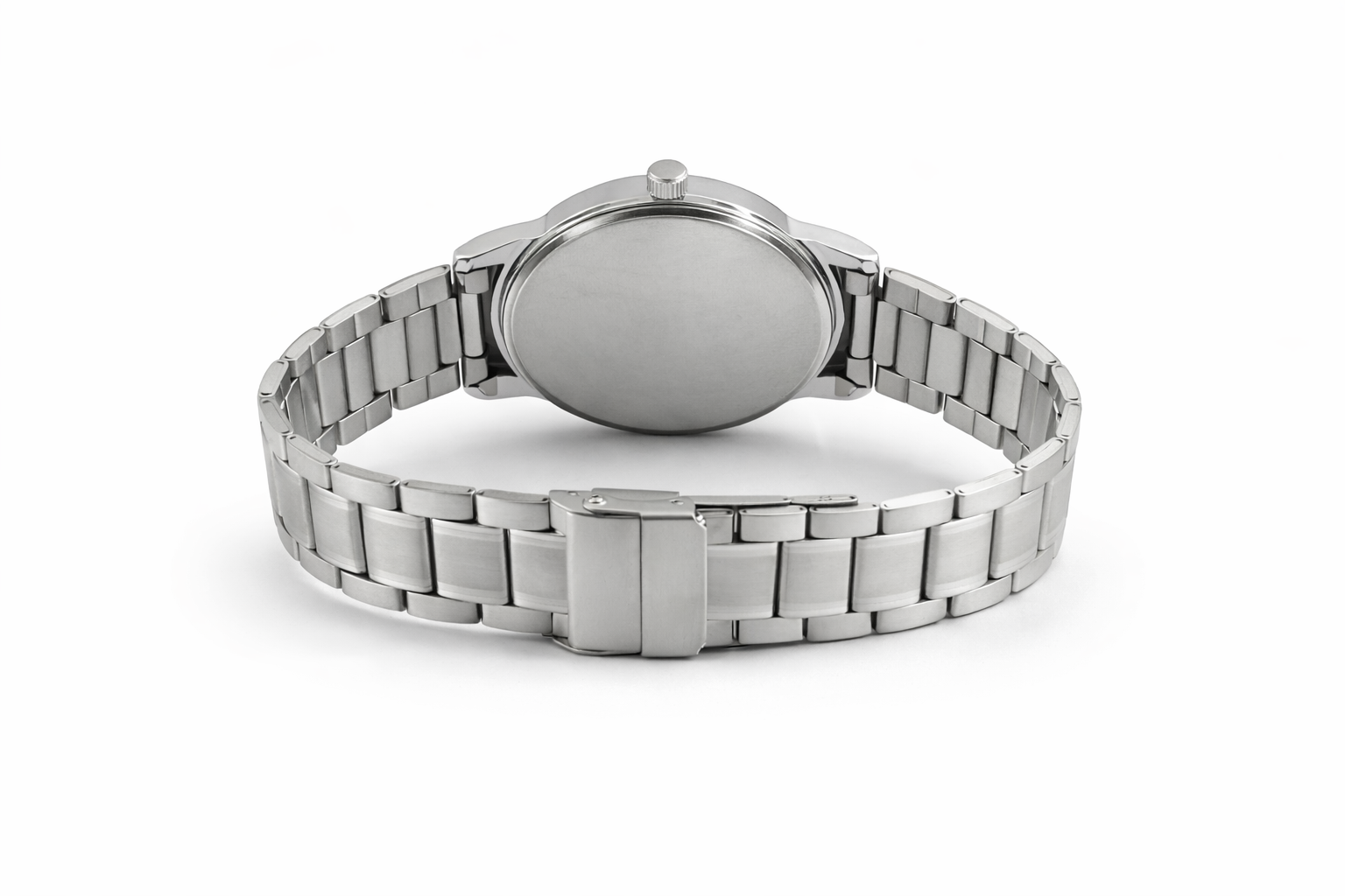 Black Dial Stainless Steel Strap Mens Analog Watch with Day Display 3