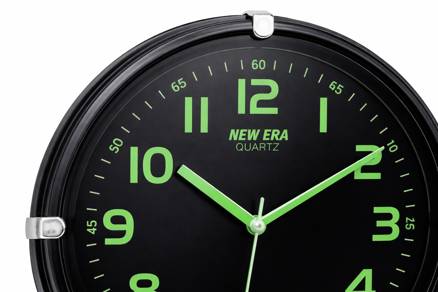 New era 10 Inch Radium Wall Clock with Step Movement – Quartz Clock for Home & Office 2