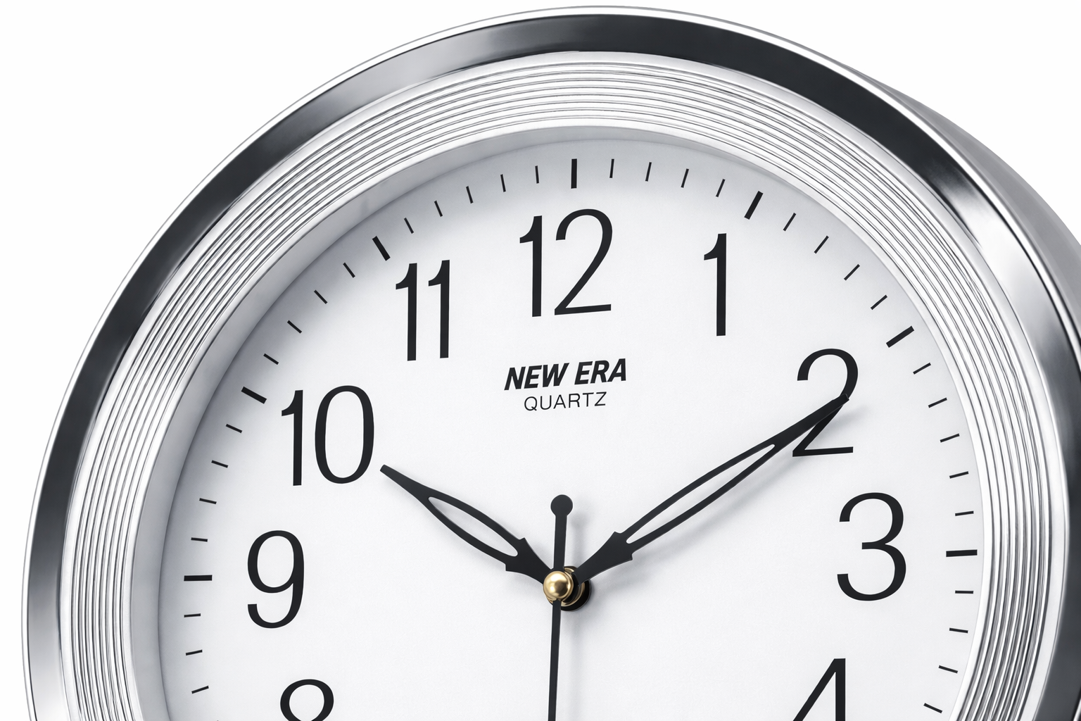 New Era 11 Inch Classic White Wall Clock – Model 1123 | Quartz Step Movement with 1-Year Warranty 2