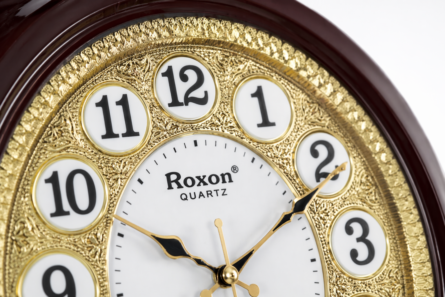 Roxon 221 - 15 Inch Oval Designer Wall Clock Silent Sweep Movement 2