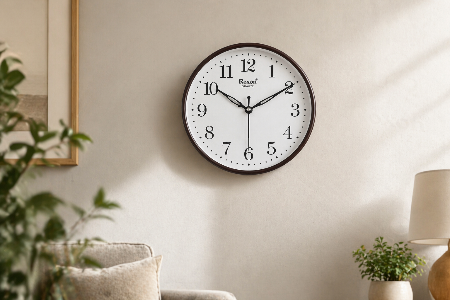 Roxon 097- 8 Inch Wall Clock Step Movement 3