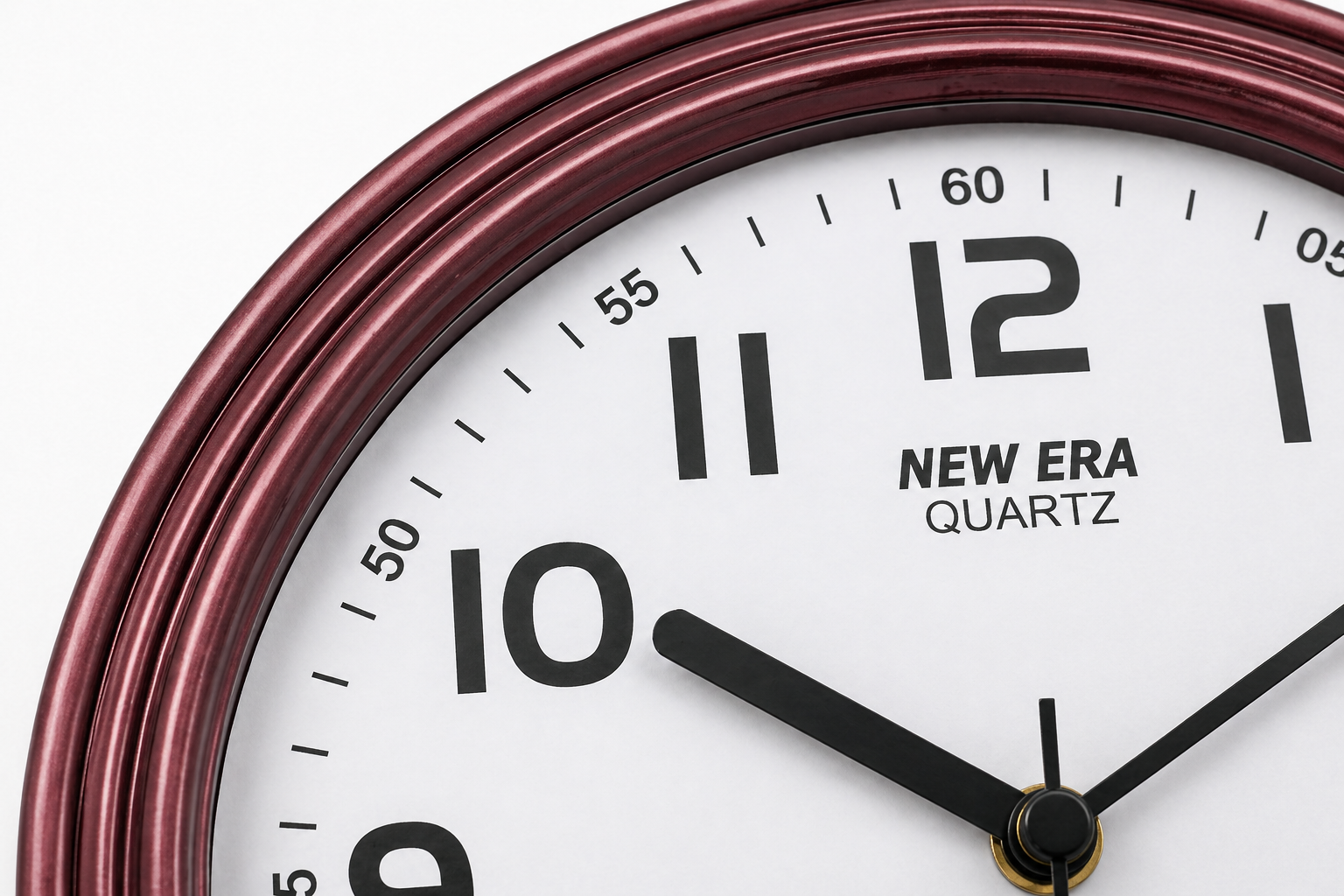 New Era 8 Inch Brown Designer Wall Clock Model 189 with Quartz Step Movement 2