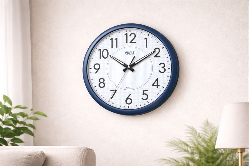 Ajanta Blue Radium wall Clock – 5087 – 14 inches with Silent Sweep movement 4