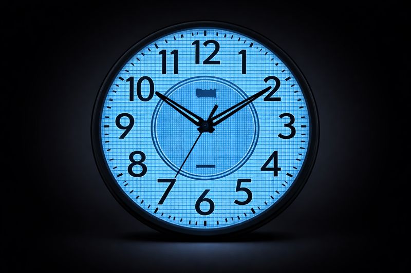 Ajanta Blue Radium wall Clock – 5087 – 14 inches with Silent Sweep movement 2