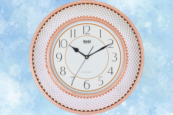 Ajanta 8777 Copper Designer Sweep Wall Clock – Silent with 1-Year Warranty