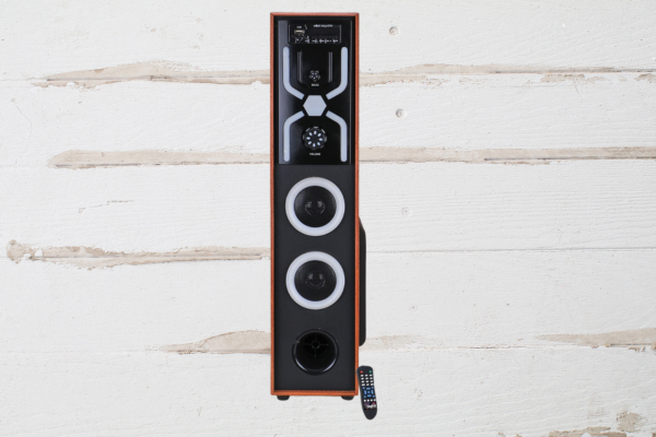 Single Tower Bluetooth Speaker with 5.25" Subwoofer – 24 Inch