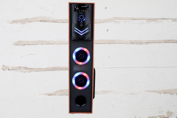 RGB Single Tower Speaker – 80W Bluetooth with Remote