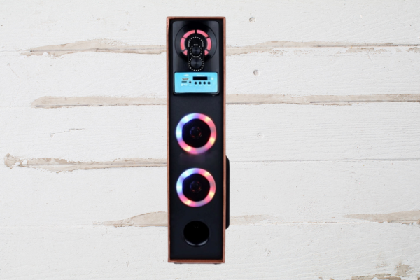 RGB Single Tower Speaker – Blue Panel – 80W