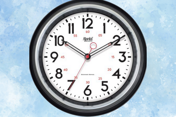 Ajanta 7087 Designer Silent Wall Clock – Thick Dial, 370mm, 1-Year Warranty