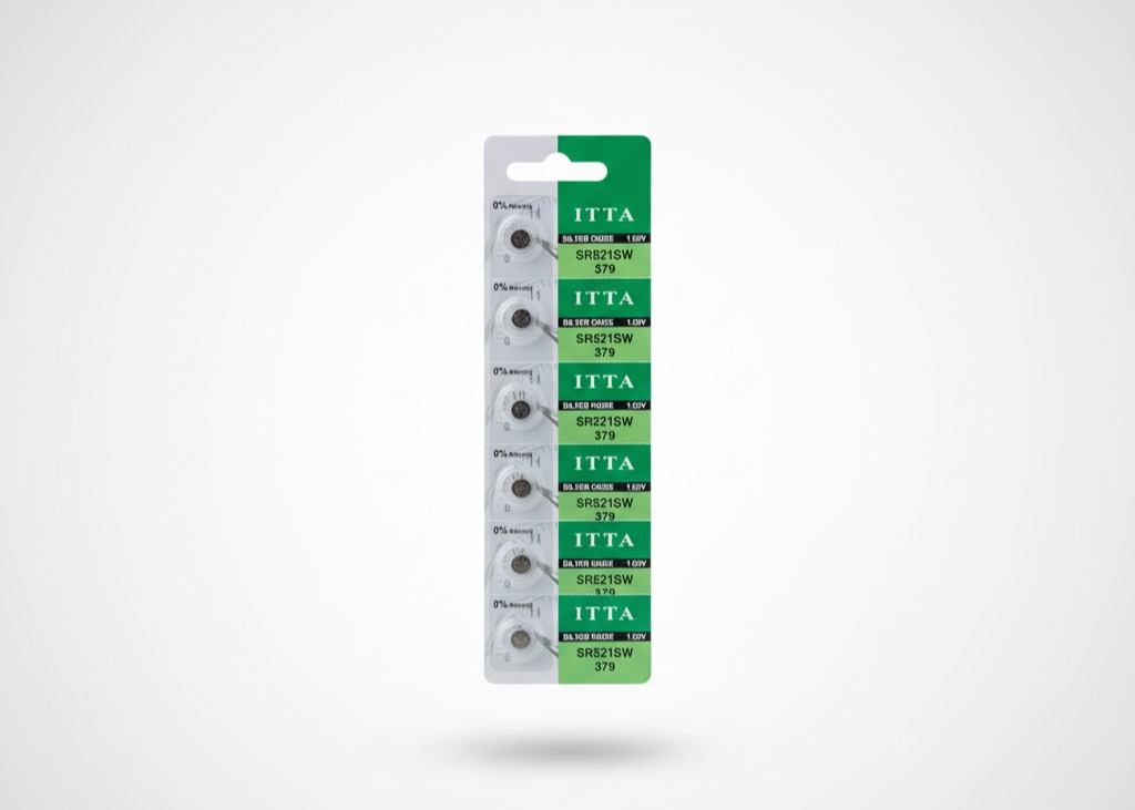 ITTA SR621SW (379) Silver Oxide Watch Battery 5-Pack
