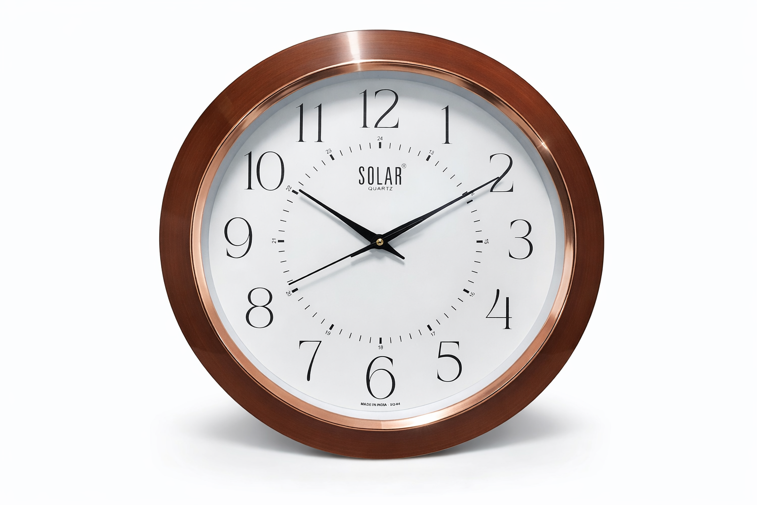 Solar 16 Inch Copper Brown Decorative Wall Clock – Model SQ-64