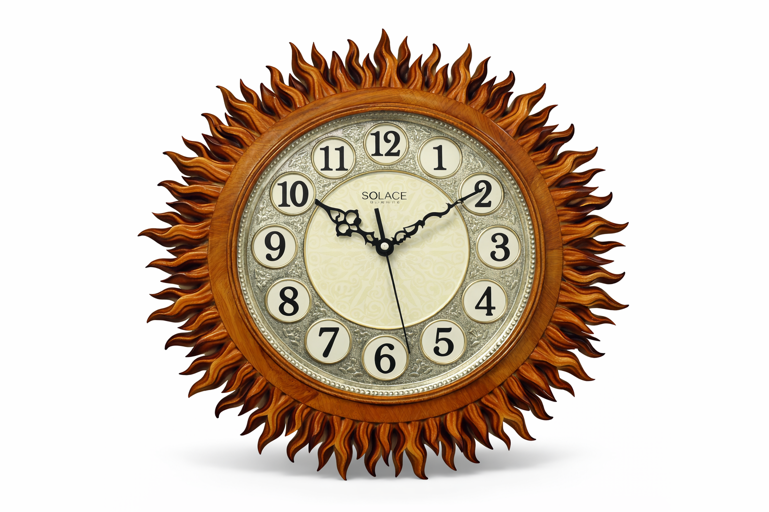 Solace 16 Inch Sun Design Decorative Wall Clock – Model 5790 ...